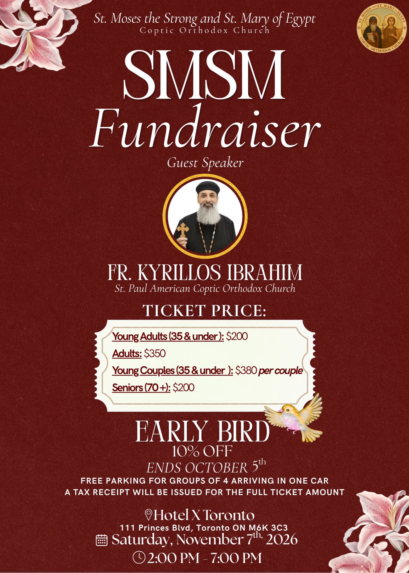 November 7 2026 Fundraiser Poster